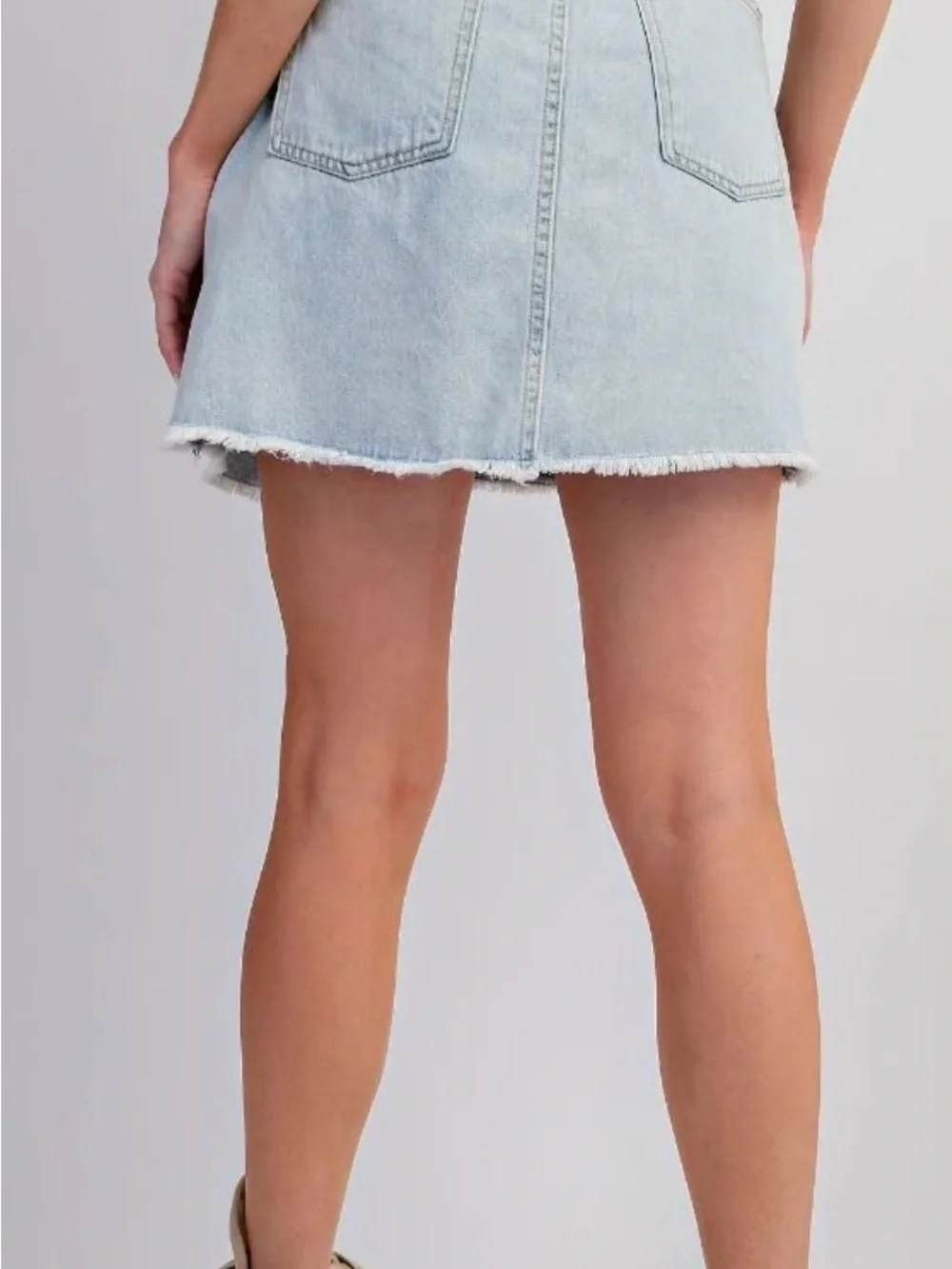 easel Winnie denim patchwork Mini Skirt - Picture 3 of 10